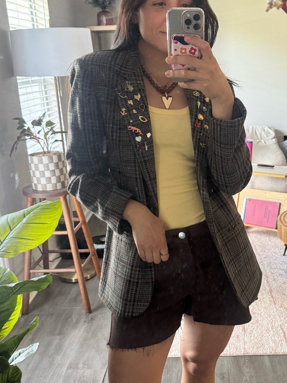 One-of-a-Kind Upcycled Vintage Charm Blazer - Picture 4 of 10
